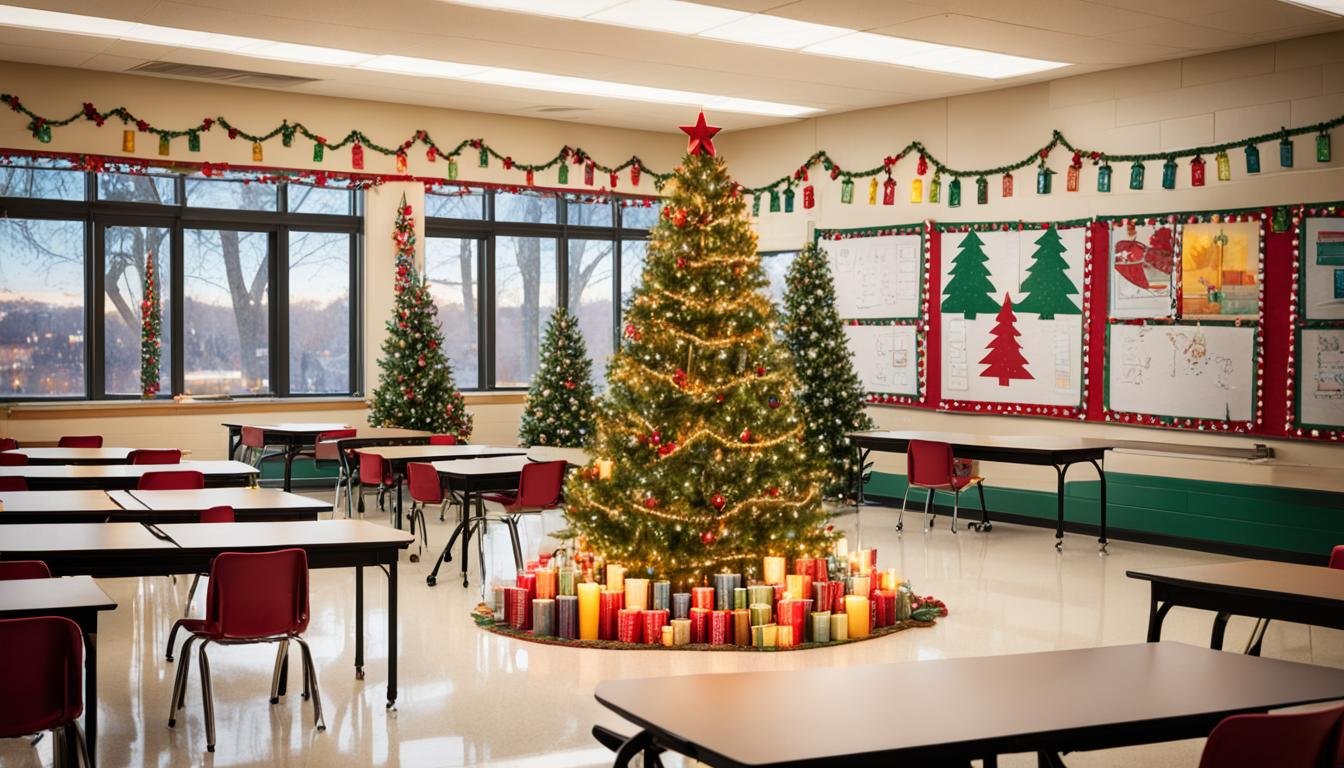 school candles for christmas